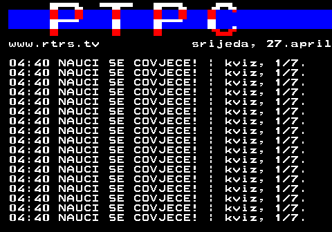 307.33 www.rtrs.tv srijeda, 27.april 04:40 NAUCI SE COVJECE! | kviz, 1 7. 04:40 NAUCI SE COVJECE! | kviz, 1 7. 04:40 NAUCI SE COVJECE! | kviz, 1 7. 04:40 NAUCI SE COVJECE! | kviz, 1 7. 04:40 NAUCI SE COVJECE! | kviz, 1 7. 04:40 NAUCI SE COVJECE! | kviz, 1 7. 04:40 NAUCI SE COVJECE! | kviz, 1 7. 04:40 NAUCI SE COVJECE! | kviz, 1 7. 04:40 NAUCI SE COVJECE! | kviz, 1 7. 04:40 NAUCI SE COVJECE! | kviz, 1 7. 04:40 NAUCI SE COVJECE! | kviz, 1 7. 04:40 NAUCI SE COVJECE! | kviz, 1 7. 04:40 NAUCI SE COVJECE! | kviz, 1 7. 04:40 NAUCI SE COVJECE! | kviz, 1 7. 04:40 NAUCI SE COVJECE! | kviz, 1 7. 04:40 NAUCI SE COVJECE! | kviz, 1 7. 04:40 NAUCI SE COVJECE! | kviz, 1 7.