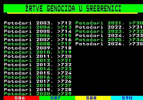 711.1 �RTVE GENOCIDA U SREBRENICI Poto�ari 2003.  712 Poto�ari 2021.  730 Poto�ari 2004.  713 Poto�ari 2022.  731 Poto�ari 2005.  714 Poto�ari 2023.  732 Poto�ari 2006.  715 Poto�ari 2024.  733 Poto�ari 2007.  716 Poto�ari 2025.  734 Poto�ari 2008.  717 Poto�ari 2026.  735 Poto�ari 2009.  718 Poto�ari 2010.  719 Poto�ari 2011.  720 Poto�ari 2012.  721 Poto�ari 2013.  722 Poto�ari 2014.  723 Poto�ari 2015.  724 Poto�ari 2016.  725 Poto�ari 2017.  726 Poto�ari 2018.  727 Poto�ari 2019.  728 Poto�ari 2020.  729
